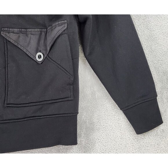 Volcom Jacket Mens Small Black Sherpa Lined Full Zip Hooded Long Sleeve Coat - Picture 9 of 12